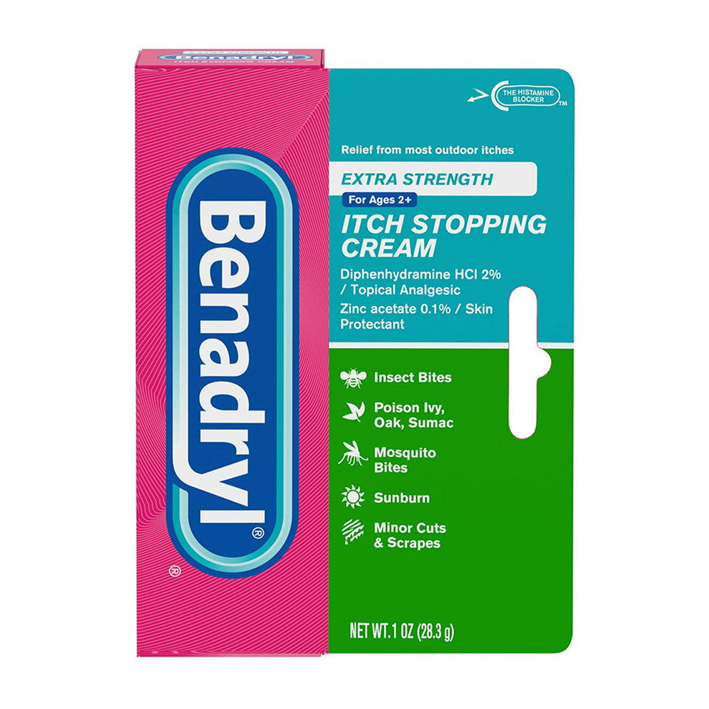 Benadryl Extra Strength Itch Stopping Cream, 1 Oz